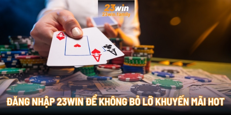Đăng nhập 23Win để không bỏ lỡ khuyến mãi hot