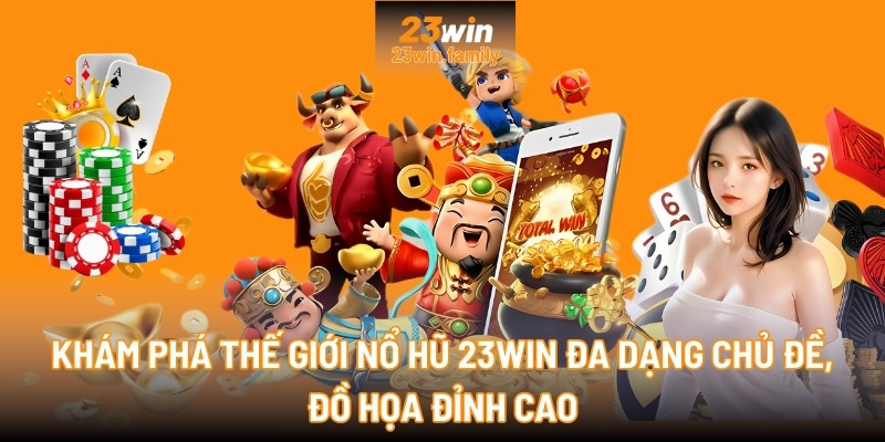 Khám phá thế giới Nổ Hũ 23Win đa dạng chủ đề, đồ họa đỉnh cao