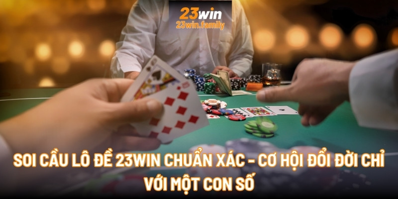 Soi cầu Lô Đề 23Win chuẩn xác - Cơ hội đổi đời chỉ với một con số