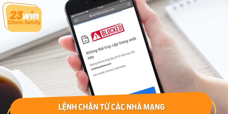 Nhà mạng có thể là yếu tố gây ra việc link vào NBET bị chặn